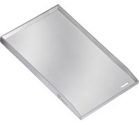 BBQ-Toro Plaque de gril en acier inoxydable, 32,5 x 49 cm, BBQ Plancha, plaque de gril, poêle de gril, plat de gril