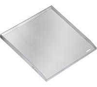 BBQ-Toro Plaque de gril en acier inoxydable, 40 x 41,5 cm, BBQ Plancha, plaque de gril, poêle de gril, plat de gril