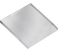BBQ-Toro Plaque de gril en acier inoxydable, 40 x 41,5 cm, BBQ Plancha, plaque de gril, poêle de gril, plat de gril