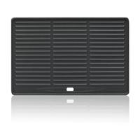 BBQ-Toro Plaque de gril en fonte 41,5 x 27,5 cm | Plaque réversible, émaillée | utilisable des deux côtés | convient pour le barbecue, le gril à gaz, le gril à charbon de bois