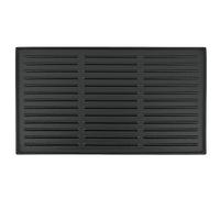 BBQ-Toro Plaque de gril en fonte 44 x 24,5 cm | Plaque réversible, émaillée | utilisable des deux côtés | convient pour le barbecue, le gril à gaz, le gril à charbon de bois