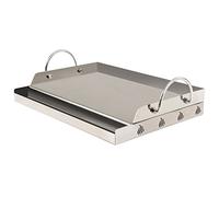 BBQ-Toro Plaque universelle rectangulaire pour barbecue, plancha en acier inoxydable, 64 x 40,5 cm