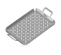 BBQ-Toro Plateau de barbecue rectangulaire en acier inoxydable | (l) 44 x (P) 26 x (H) 4,5 cm | Panier de barbecue pour barbecue à gaz | Bol de barbecue en acier inoxydable pour barbecue, bac à