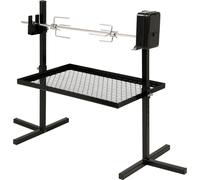 BBQ-Toro Set de brochettes mobiles 70 cm pour feu de camp, camping, partie de pêche, tournebroche Accessoires de barbecue
