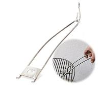 BBQter Lève-Grille en Acier Inoxydable pour Grille de Barbecue Accessoires de Barbecue en Fonte et en Acier Inoxydable ustensile Universel poignée Extra Longue 42 cm Levage sans Effort décapsuleur