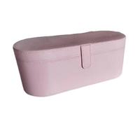 BBTISG Étui Rigide pour Sèche-Cheveux, 33,5 x 13,5 x 13 cm Boîte de Rangement de Voyage en Cuir Synthétique pour Sèche-Cheveux, Brosse à Air Chaud, Bigoudi (rose)