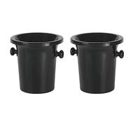 BBTISG Lot de 2 Spittoons à Vin Ronds en Plastique à Double Oreilles Accessoire de Dégustation de Vin Seau à Glace pour la Maison, les Bars, les Pubs, les Restaurants