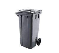 Bc-elec - GX-009A Outdoor poubelle 100 litres, Poubelle 100L sur roulettes 48x55x81cm, gris