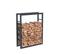 Bc-elec - HHWPF0021 Rangement bois en acier noir 100x80x25CM, rack pour bois de chauffage, range-bches
