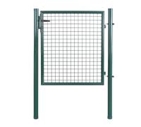 Barrière de jardin, Portillon de jardin 100x100cm vert, Porte de jardin, Portail de clôture