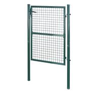 Bc-elec - HMGD-2 Barrire de jardin, Portillon de jardin 106x125cm vert, Porte de jardin, Portail de clture