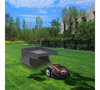 Bc-elec - HMGL01 Garage pour tondeuse-robot en acier galvanisé avec espace décoratif Carport Toit Protection extérieure 60x70x36cm
