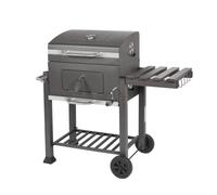 BC-ELEC - JY-010 Barbecue fumoir au charbon de bois avec fumoir - Chariot avec roulettes, thermomètre intégré, grande surface de cuisson