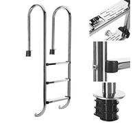Bc-elec - PL003 Echelle de piscine 3 chelons en acier inoxydable 304SS, 158cm, Escalier piscine 3 marches