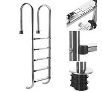 Bc-elec - PL004 Echelle de piscine 4 chelons en acier inoxydable 304SS, 183cm, Escalier piscine 4 marches