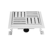 Bc-elec - Q05-15 Caniveau de douche en inox carr 15cm, sterfput de douche, hauteur ajustable 63-83mm Q05