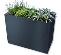 Bc-elec - SHWRB002 Bac potager surlev jardinire en acier galvanis poudr 100x50x77cm Anthracite