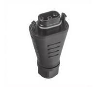 BC05 Connecteur de champ à 3 broches pour systèmes photovoltaïques, borne électrique étanche IP68 avec presse à vis, matériau PP pour micro-onduleurs, noir, 13,5 x 3,8 x 2,5 cm