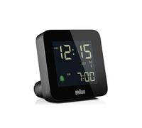 Braun Réveil numérique BC09B-DCF radiocommandé DCF, LCD négatif, snooze, bip crescendo, noir