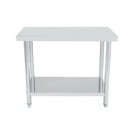 Bcelec Table de cuisine inox - Argent
