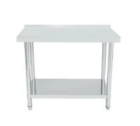 Bcelec Table de cuisine inox - Argent