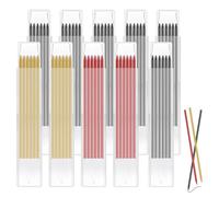 BCENG Lot de 60 mines de rechange pour crayon de charpentier - 2,8 mm - Marqueur à trous profonds - Mines de rechange pour construction - Marqueur de construction