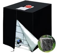 Bche de protection pour rservoir d'eau IBC 1000 L - Film anti-UV tanche - Avec fermeture clair -420D.