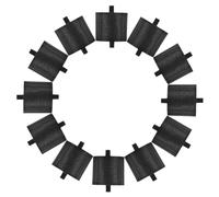 BCOATH 12 Pièces Noyau en Plastique pour Dévidoir de Ruban Adhésif Roue D'insertion, Support Réglable pour Bureau et Maison, Accessoire Fournitures Scolaires Bureau
