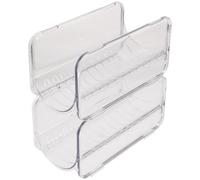 BCOATH 2 Pièces Organisateur de Bouteilles d'eau, Plastique, Empilable | Large Base Autoportante, Structure Compacte, pour Bouteilles D'eau Vin, la Cuisine, Bureau, Camping