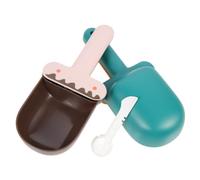 BCOATH 2 Pièces Pelle à Croquettes pour Chat Domestique de Glace, Abs | Prise Confortable, Nettoyage Facile, Design Ergonomique, pour Épices et Farine Couleur Aléatoire