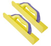 BCOATH 2 Pièces Platoir Enduit Plastique Bords Chanfreinés pour Rénovation Murale, Outil Mural Polyvalent pour Travaux de Retouche et Finition Précises