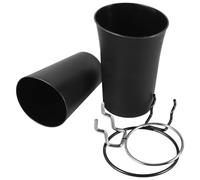 BCOATH 2 Pièces Porte-stylo pour Panneau Perforé Noir, Support Métal ABS | Organiseur Mural pour Bureau et Atelier, Support Solide, à Suspendre Pratique, pour Accessoires et Écrous