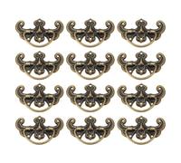 BCOATH 20 Ensembles Poignées en Fer Rétro pour Coffret à Bijoux et Tiroirs, Faciles à Installer, Élégantes et Pratiques Style Artistique Unique Couleur Or