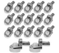 BCOATH 20Pcs Clips Pour Étagères Supports Pour Étagères De Placard De Bibliothèque Chevilles Pour Vitrine Avec Grande Capacité De Rangement Alliage De Zinc