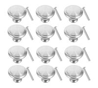 BCOATH 30 Pièces Bouton de Meuble Trou en Acier Inoxydable Argenté | Style Moderne et Élégant, Prise Confortable, Installation Facile, Usage Polyvalent pour Armoire et Bibliothèque