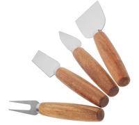 BCOATH 4 Pièces Set de Couteau à Fromage en Acier Inoxydable | Beurre et Fromages Variés, Entretien Facile, Usage en Boutiques Alimentaires et Halls de Restaurant