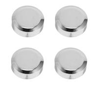 BCOATH 4pcs Clips de Fixation Ronds pour Miroir sans Cadre en Cuivre, Supports Muraux Robustes pour Étagères en Verre de 0,18 à 0,24 Pouce D'épaisseur, Réglables en Hauteur pour Dressing