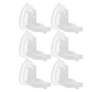 BCOATH 6 Pièces Porte-Bougies à Ventouse en PVC Forte Aspiration et Stabilité, pour Bougies sans Flamme sur Verre en Boutique
