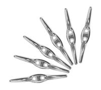 BCOATH 6pcs Crochets à Ficelle en Fer Argenté pour Stores Vénitiens et Stores Verticaux, Installation Facile, Accessoires Décoratifs Solide pour Gestion des Cordons