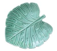 BCOATH Assiette Alimentaire Feuille en Céramique, Élégante pour Fruits et | Design Délicat, Empilable et Facile à Nettoyer, Service de Table pour Fêtes, Décor de Table