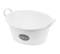 BCOATH Bassine de Lavage pour Légumes en Plastique Rose Design Antidérapant et Poignées Faciles à Tenir, Maison Nettoyage du Visage