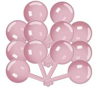 BCOATH Boîte D'emballage de Bonbons Adorable en Plastique Rose 12pcs Forme Sucette Sphérique Multi-fonction Sûre pour Garçon et Filles pour Décoration Intérieure et Présents