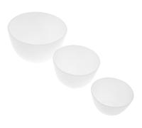 BCOATH Bol Mélangeur en Silicone Blanc 3 Pièces Confortable et Pratique pour DIY Masque Facial et Soin à Domicile