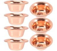 BCOATH Bols D'offrande Bouddhistes et Décoration Intérieure pour Événements Set de 7 en Cuivre Bols Décoratifs Multifonctions Style Rétro Sophistiqué pour Contemplation