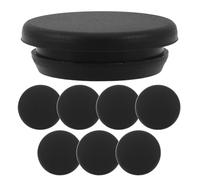 BCOATH Bouchons de Vidange en Silicone Noir Étanches et Résistants, Lot de 8 Pièces, Protection pour Congélateur Coffre Joint Solide et Forme Ronde