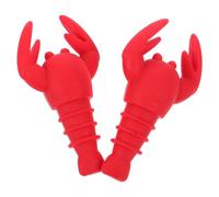 BCOATH Bouchons de Vin de Homard 2pcs en Silicone Plusieurs styles Réutilisables et Décoratifs pour Bouteille, pour Fête et Restaurant Plusieurs styles