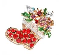 BCOATH Broche et Facile à Assortir pour Tenue Quotidienne de Noël en Alliage Accessoire Élégant de Bas de Noël