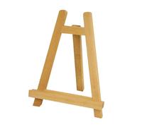 BCOATH Chevalet en Bois Mini Trépied 20x28cm Élégant pour Exposition D'œuvres D'art et Photos, Support Stable de A pour Étudiants et Artistes Débutants