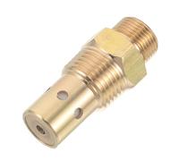 BCOATH Clapet Anti-retour pour Compresseur D'air, Soupape Anti-retour en Laiton, Valve Unidirectionnelle Verticale en Ligne, Filetage Npt, Or, pour Réservoir et Systèmes Pneumatiques