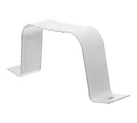 BCOATH Collier de Serrage Carré en Alliage D'aluminium Blanc pour Gouttière, Fixation Sécurisée et Réutilisable, pour Usage Domestique et Industriel